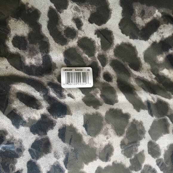Le Mystere Black/Grey Scarf - Picture 2 of 3